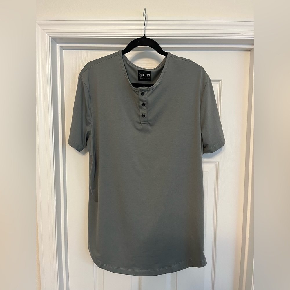 Cuts Clothing AO Henley Sage